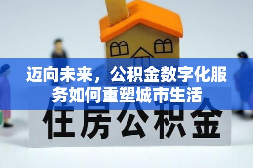 大村迈向未来，公积金数字化服务如何重塑城市生活