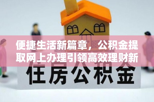 大村便捷生活新篇章，公积金提取网上办理引领高效理财新趋势