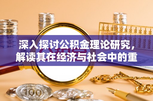 大村深入探讨公积金理论研究，解读其在经济与社会中的重要角色