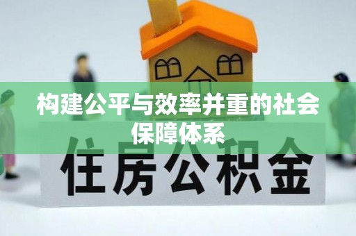 大村构建公平与效率并重的社会保障体系