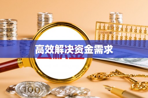 大村高效解决资金需求