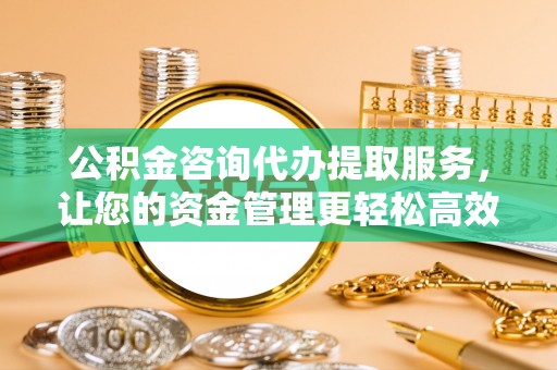 大村公积金咨询代办提取服务，让您的资金管理更轻松高效
