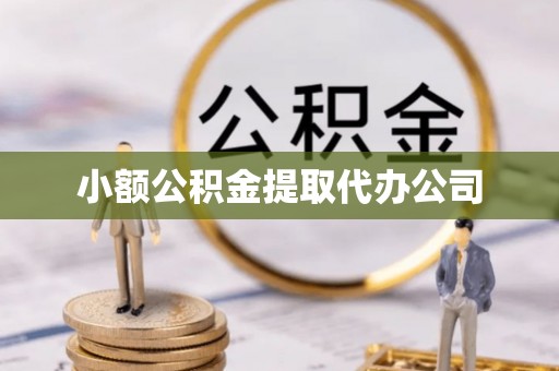 大村小额公积金提取代办公司